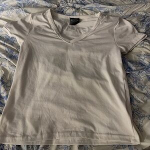 Olivia Rae Soft Cream V-Neck Tee